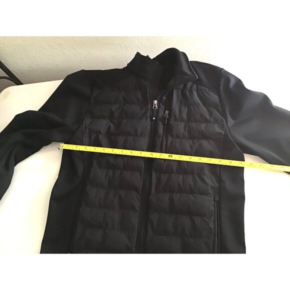 32 DEGREE HEAT- WOMENS BLACK ZIP-UP CLOSURE POCKETS SWEAATER JACKET SIZE SMALL - Picture 5 of 7